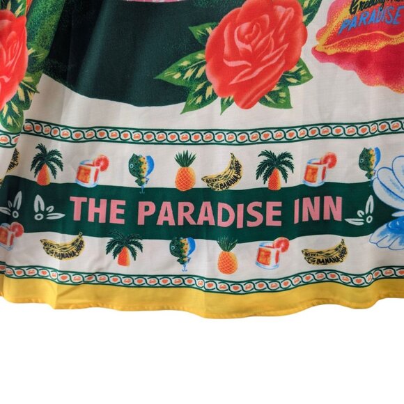 Commense Paradise Maxi Cami Dress Multicolor Sleeveless Smocked Vacation Size L - Picture 5 of 10